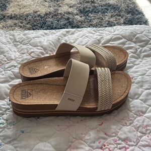 Reef Women's Cream and Brown Sandals